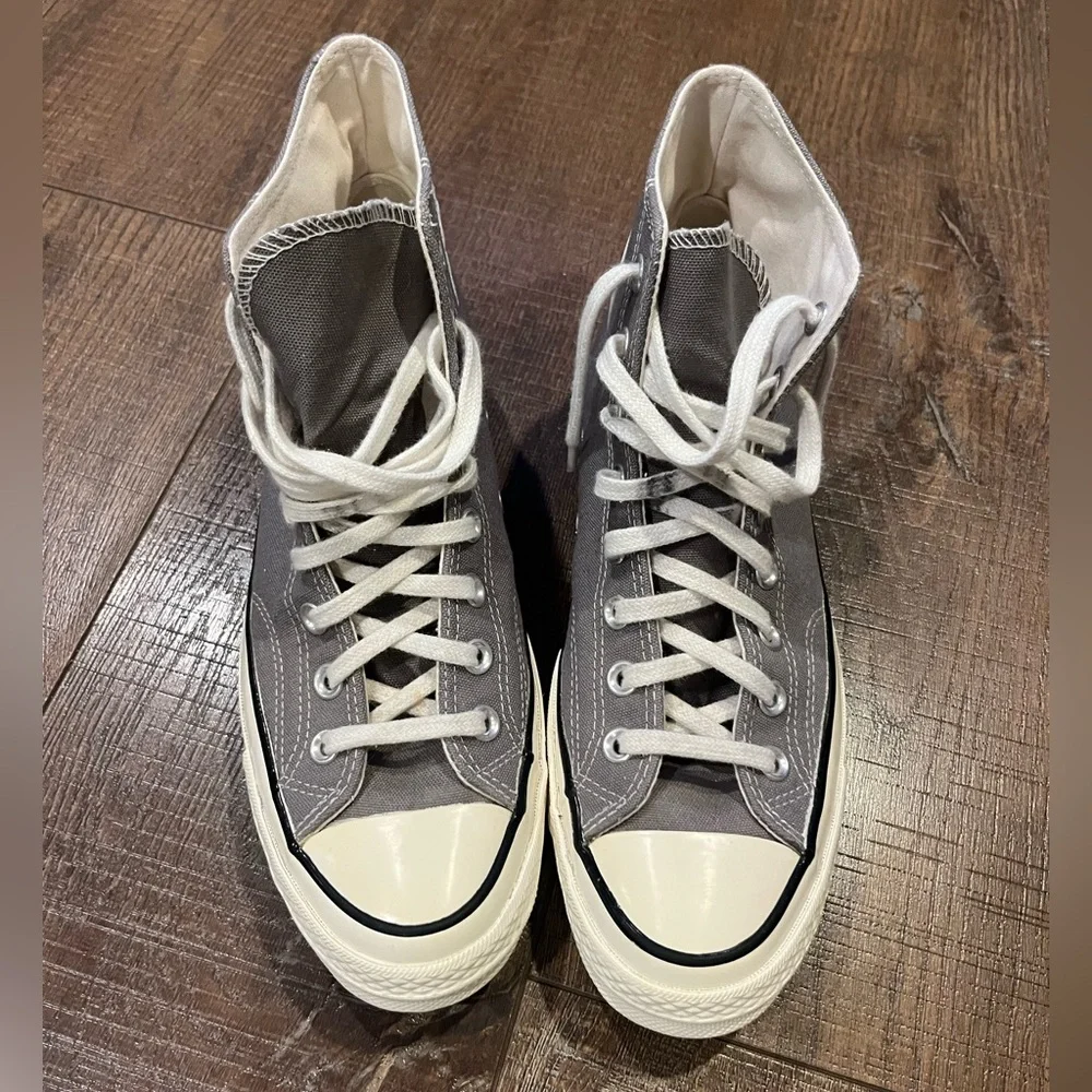 Chuck Taylor Converse All Star Grey Canvas - Picture 9 of 12